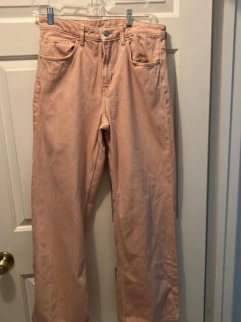 Straight-Leg Jeans in Soft Blush Pink - Divided